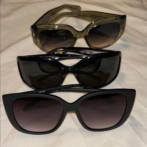 New Quay Australia Black, Brown, Olive Sunglasses Trio